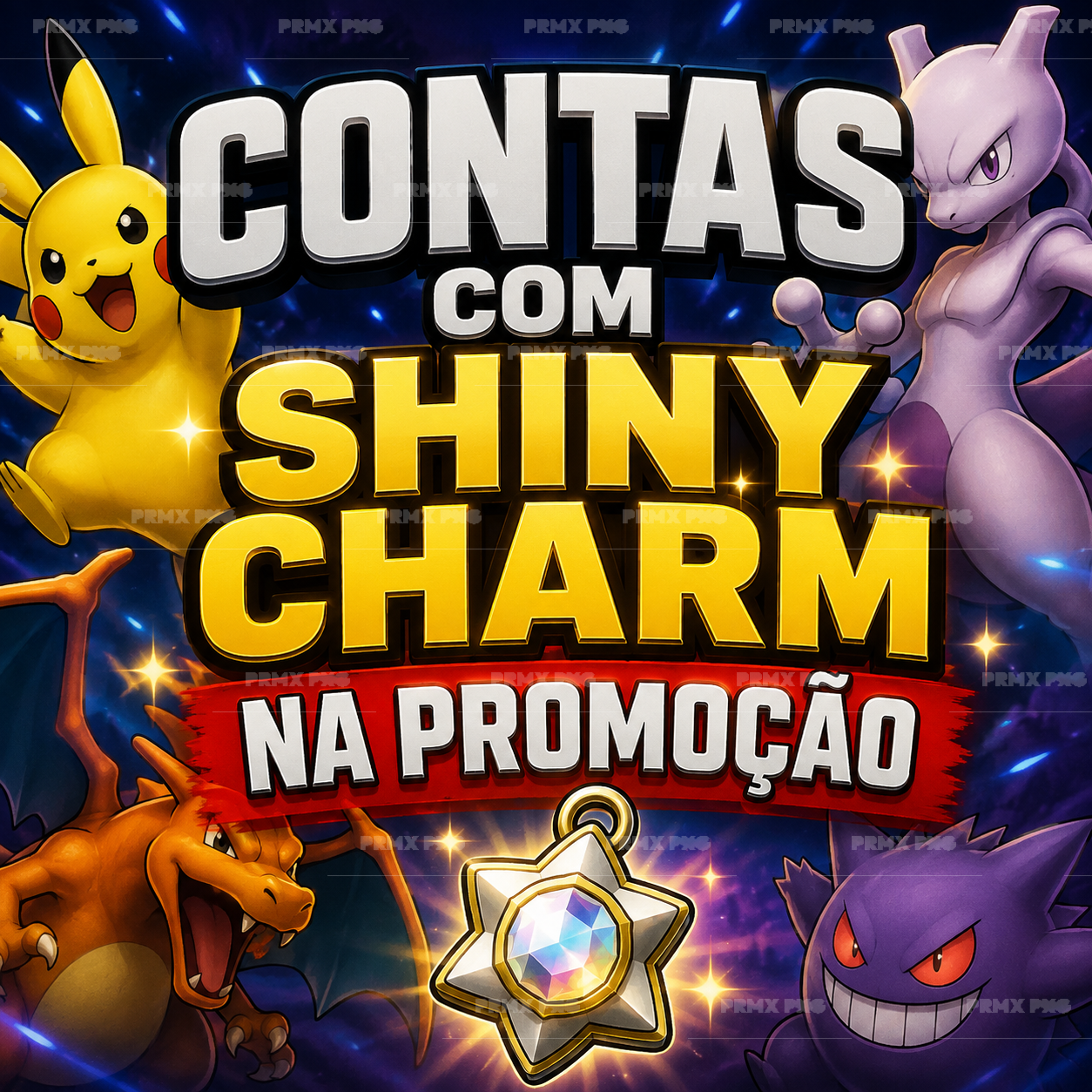 CONTAS COM SHINY CHARM NA PROMOÇAO